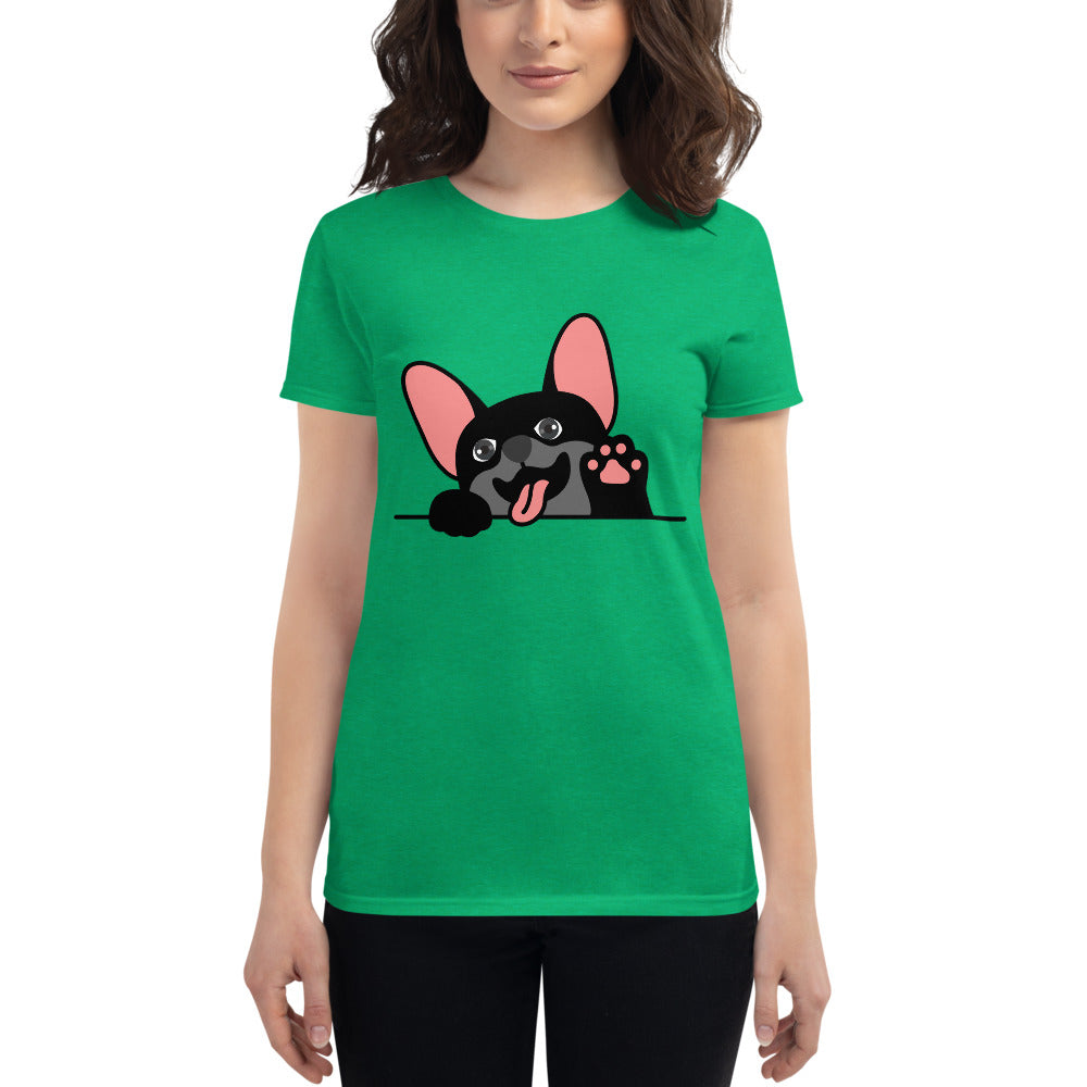 Waving Frenchie - Black