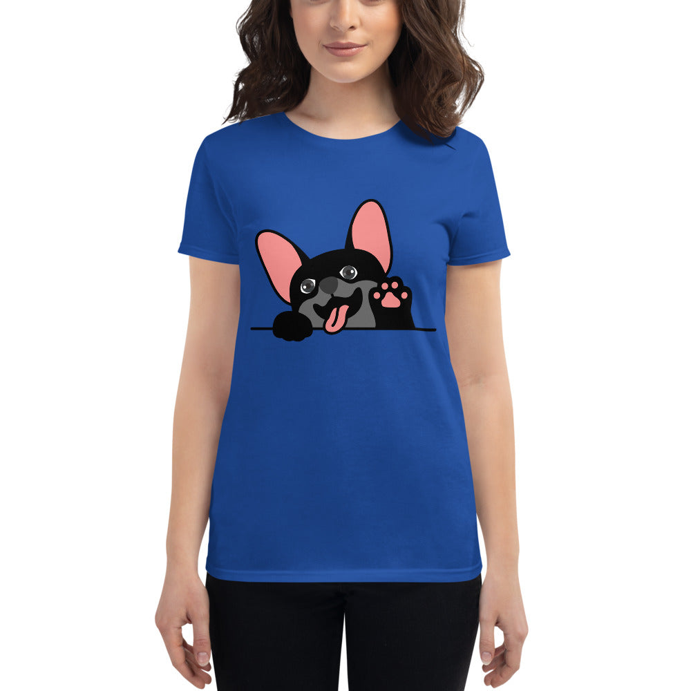 Waving Frenchie - Black